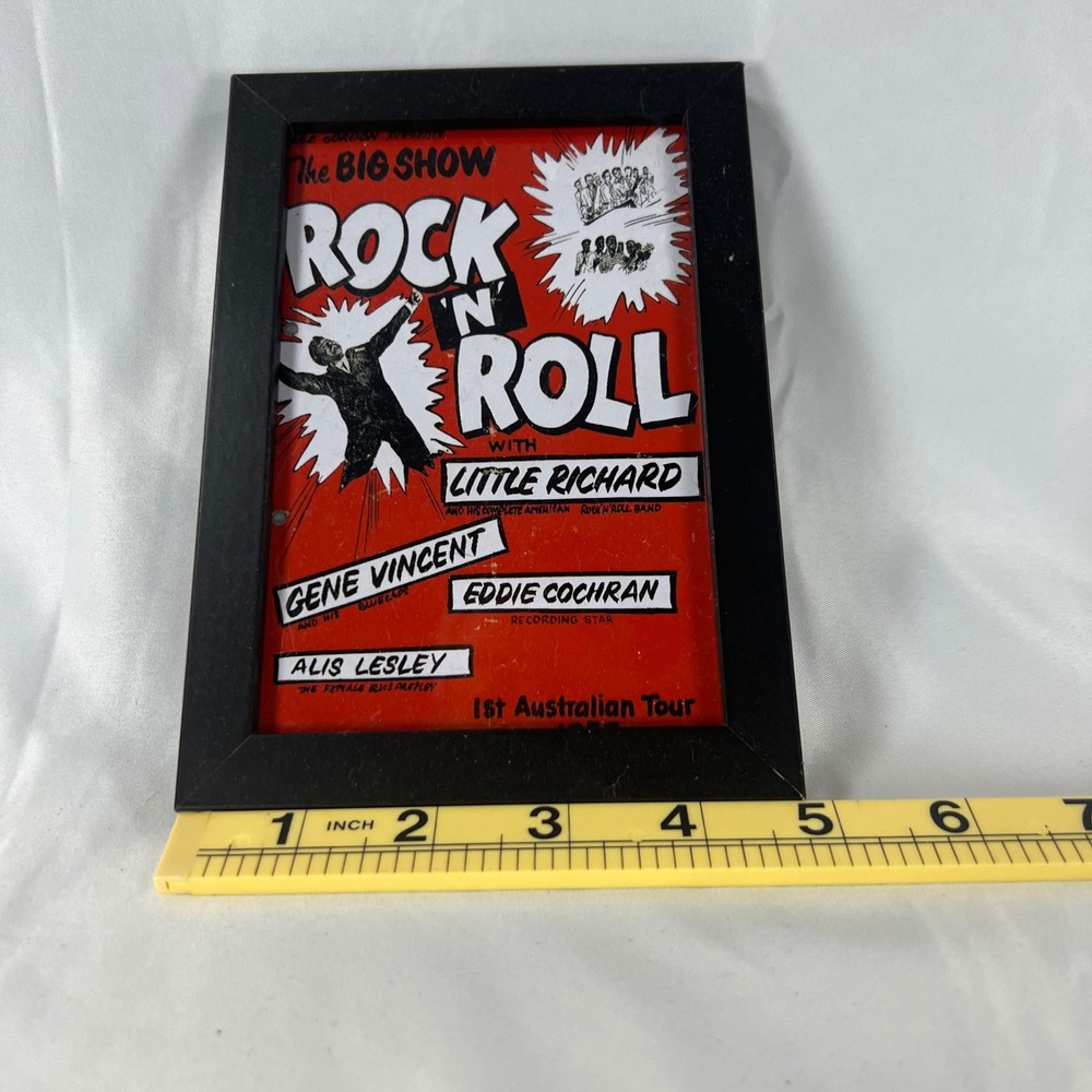 Little Richard Rock N Roll 1st Australian Tour 1957 Framed Art Print 4.5x6.5 - Picture 3 of 4